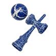 Jucărie din Lemn Kendama – Joc de Îndemânare și Coordonare pentru Copii și Adulți, albastru, cracks