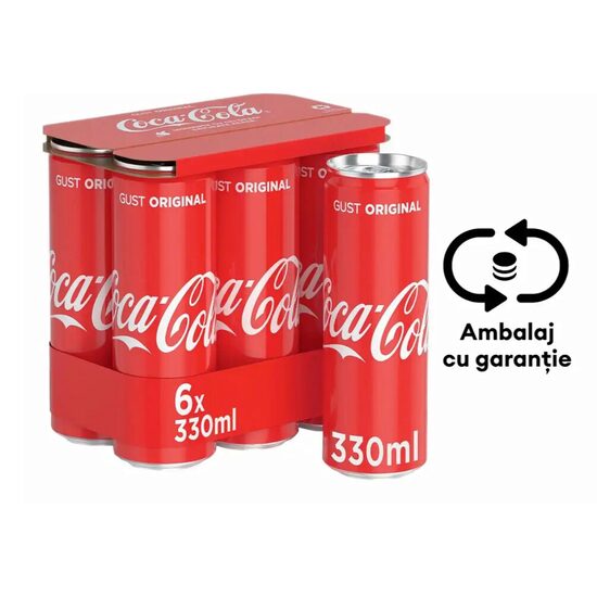Bautura racoritoare carbogazoasa doza 0.33 Coca Cola, RO/SGR 
