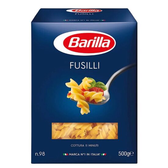 Paste scurte fusilli n.98, Barilla, 500g