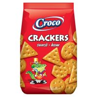 Biscuiti cu Aroma de Sunca Croco Crackers, 100g