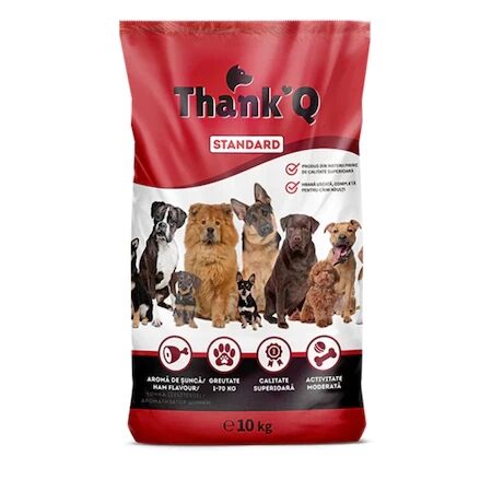 Hrana uscata caini cu sunca Thank Q, 10kg