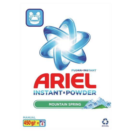 Detergent rufe manual, Ariel Mountain Spring, 450g