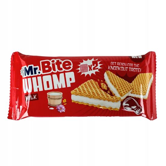 Napolitana cu crema de lapte Whomp Mr Bite, 44g