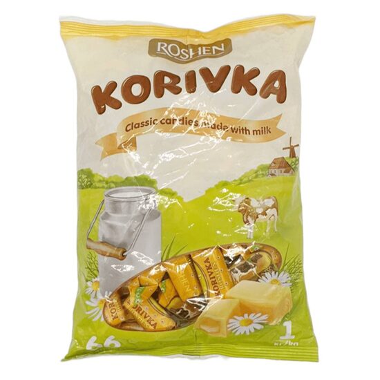 Bomboane Fondate cu Lapte Roshen Korivka, 1Kg