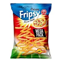 Fripsy Snacksuri cu aromă de pizza – 120 g | Gust crocant, condimente de pizza