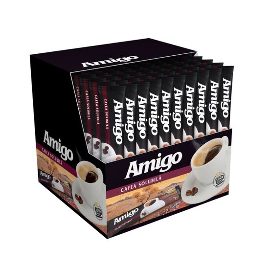 Cafea solubila 1.8g Amigo, 100 pliculete