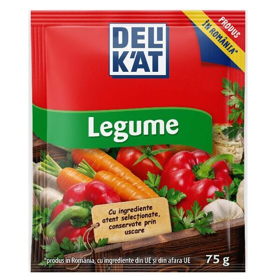 Baza de mancare Delikat, Gust de legume, 75g