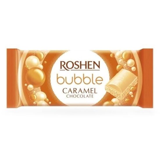Ciocolata aerata cu caramel Roshen Bubble, 80 g