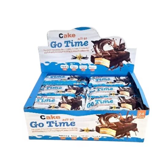 Prajitura cu umplutura de vanilie si glazura Cake Go time 40g