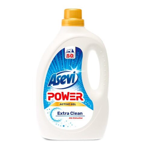 Detergent concentrat de rufe, Asevi Power Extra Clean 2.5 L, 50 spalari