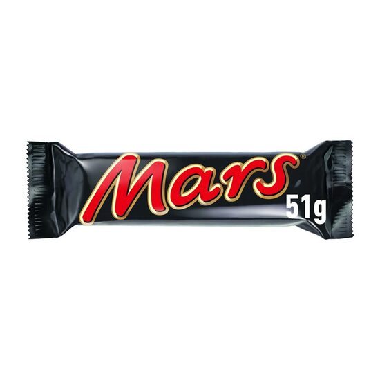 Baton de ciocolata cu lapte, caramel si nuga Mars, 51g