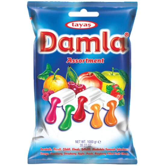Caramele mini twist cu fructe Damla, 900g
