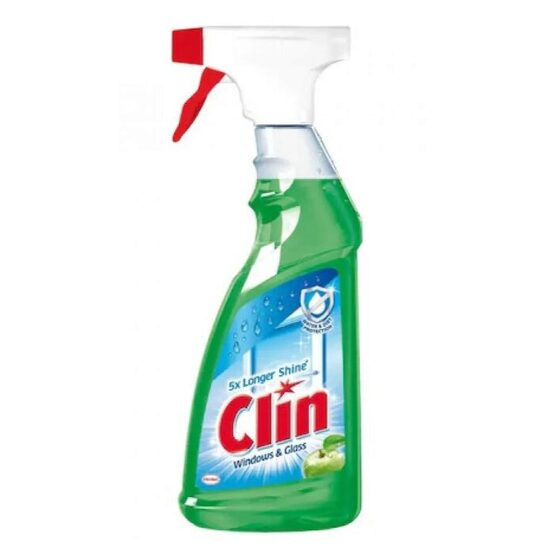 Solutie geam cu pulverizator, Clin 500 ml, Apple