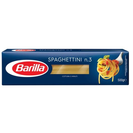 Paste Spaghettini n.3, Barilla 500g