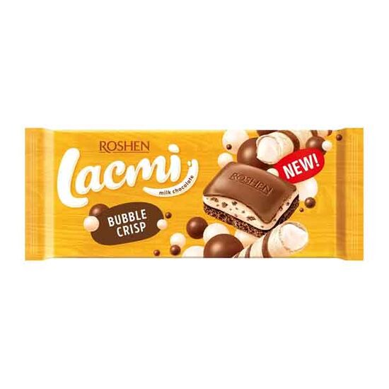 Ciocolată cu lapte aerată Lacmi Bubble Crisp Roshen 85 g