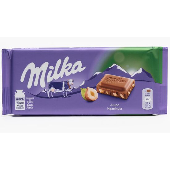 Ciocolata cu alune maruntite Milka 90g