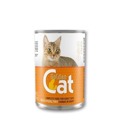 Conservă pentru pisici Golden Cat cu gust de pui, 415g