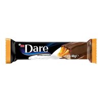 Baton cu ciocolata cu lapte, nuga, caramel si biscuite Dare, 40 g