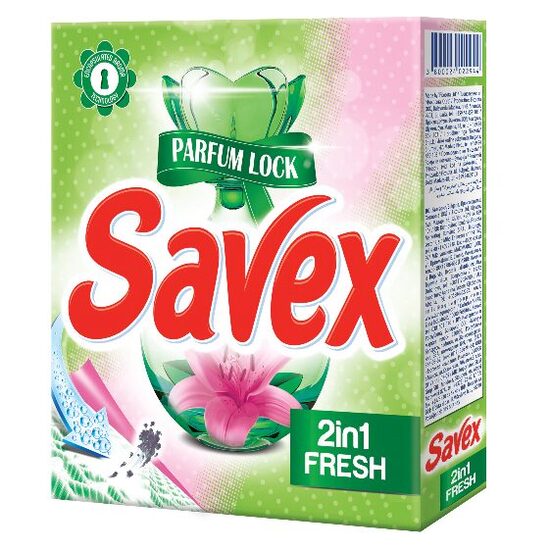 Detergent automat Savex 2 in 1 Fresh, 300g