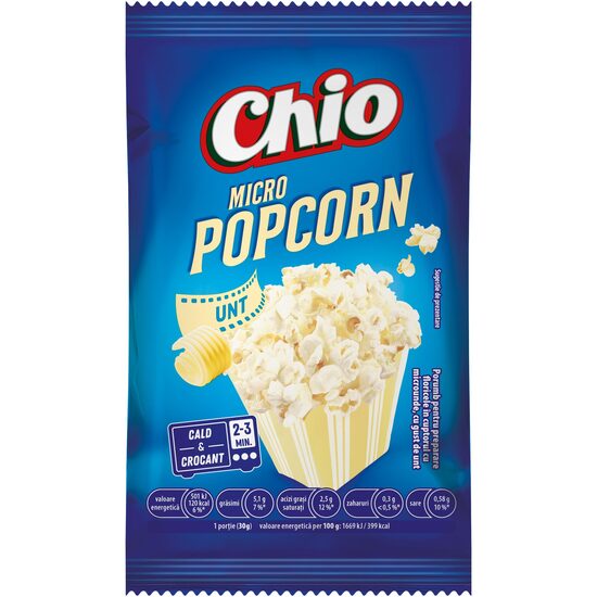 Popcorn cu unt Chio, pentru microunde, 80g