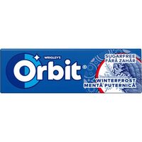 Orbit Winterfrost guma de mestecat cu arome de menta si mentol, 14 g, 30 seturi