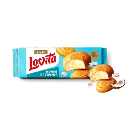 Biscuiti cu crema Roshen Lovita Blondie Coconut 150g