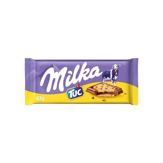 Ciocolata cu biscuiti Tuc, Milka, 87 g