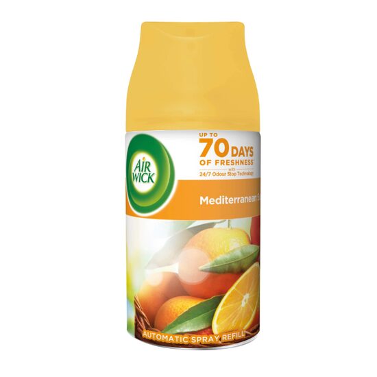 Rezerva odorizant camera Freshmatic Air Wick, Vara mediteraneana, 250 ml