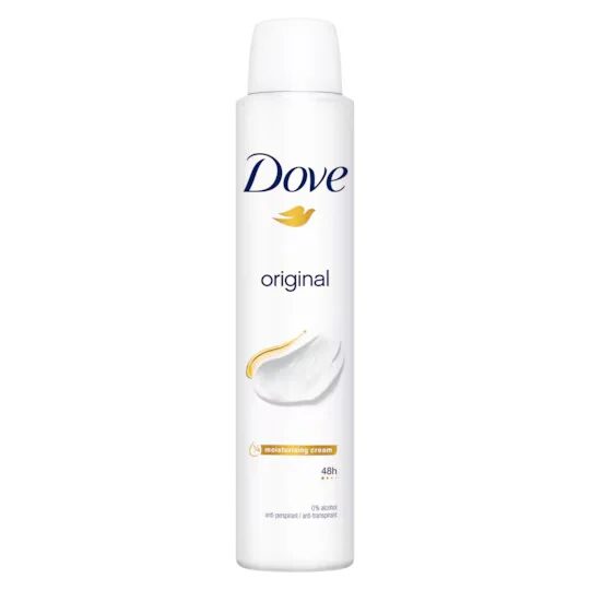 Antiperspirant spray, 0% Alcool, Original, Dove, 200 ml