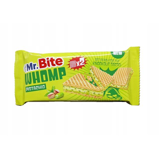 Napolitana Whomp cu crema de fistic Mr Bite 44g