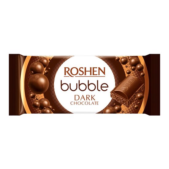 Ciocolata aerata neagra Roshen, 80 g