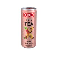 Bautura pe baza de ceai negru cu aroma de piersica, Xixo Ice Tea Peach, 250ml, SGR
