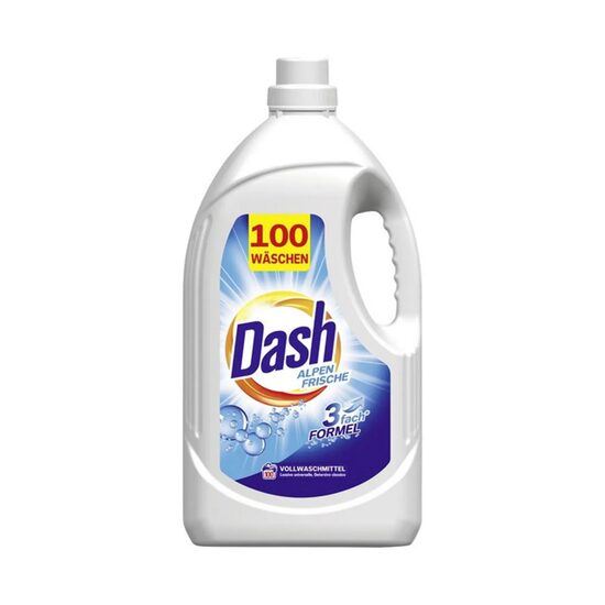 Detergent lichid de rufe Dash Alpen Frische, 100 spalari, 5 litri