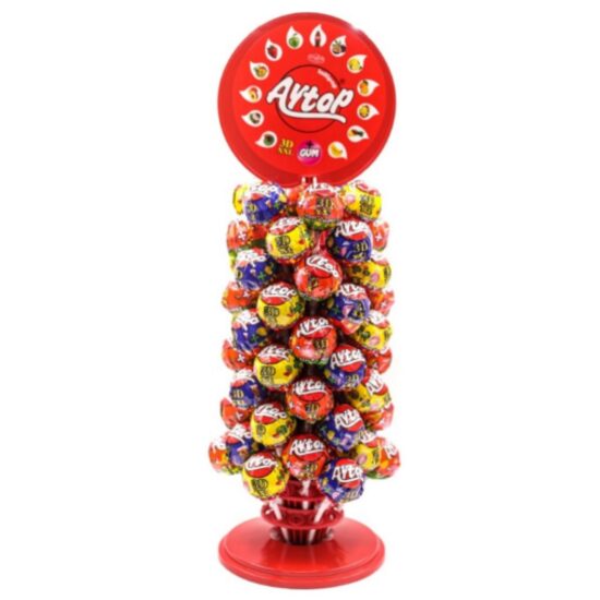 Acadele cu aroma de fructe Aytop Fruit Flavored Fans Lollipop 16g