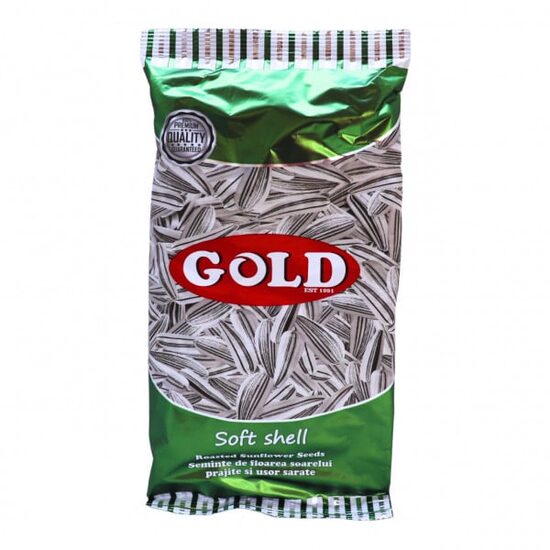 Semințe de floarea-soarelui prăjite ușor sărate Gold, 140 g 