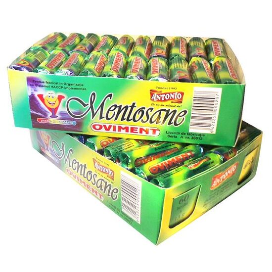 Mentosane Mentolate Oviment 13g/60 bucati pe cutie