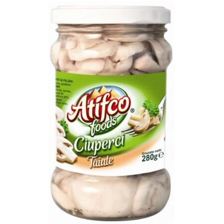 Ciuperci taiate la borcan, Atifco, 280g