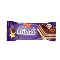 Prajitura cu blat pufos si crema Albina, 60g