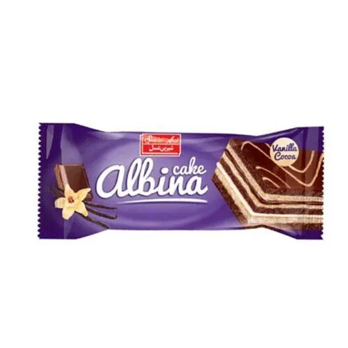 Prajitura cu blat pufos si crema Albina, 60g