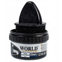 Crema lichida de pantofi cu aplicator, neagra, World, 50ml