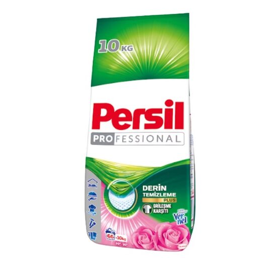 Detergent automat Persil Professional Powder Rose 10 kg, rufe albe si colorate, 66 spalari