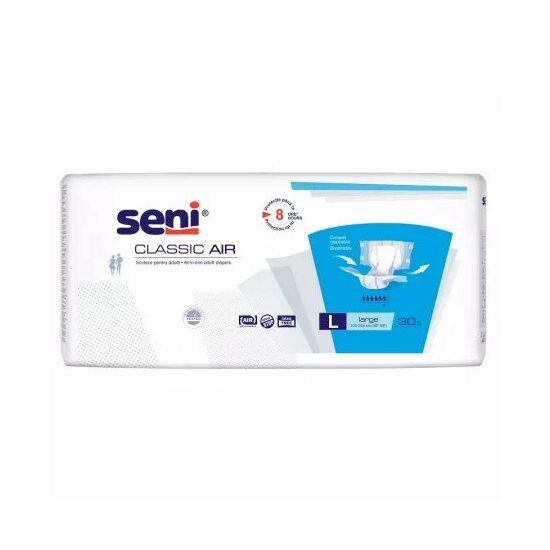 Scutece adulti Classic Air, Large, 30 bucati, Seni