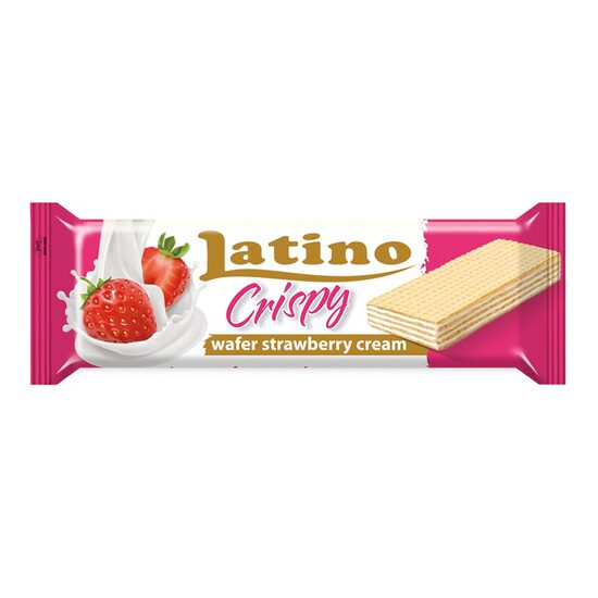 Napolitane Latino capsuni, 90g  