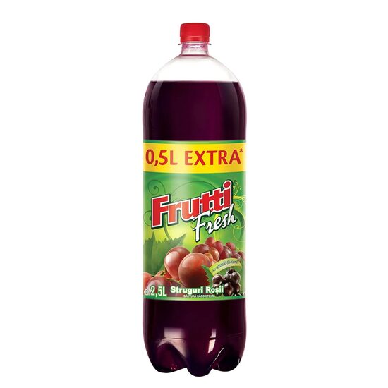 Bautura carbogazoasa Frutti Fresh Struguri rosii, 2.5L.SGR