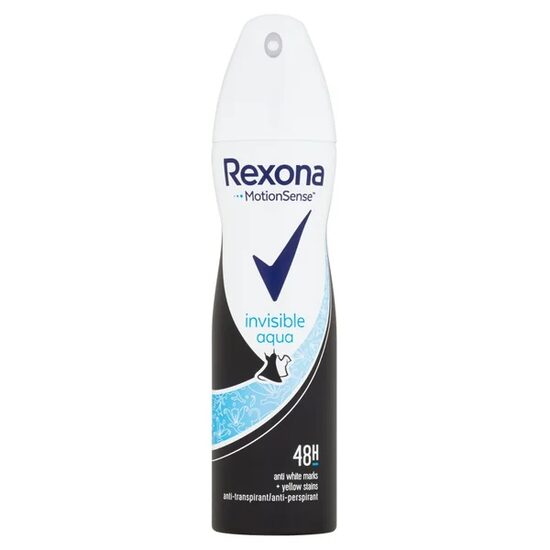 Deodorant spray Invisible Aqua, 150ml, Rexona