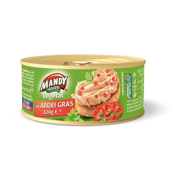 Pateu vegetal cu ardei Mandy, 120g