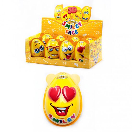 Ouă de ciocolată „Joy” Smiley Face WOOOW 35g | Gust Dulce și Zâmbete Garantate