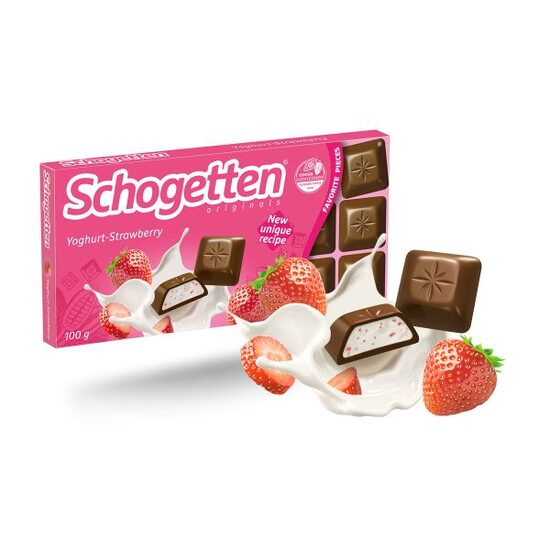 Ciocolată Schogetten Yogurt & Strawberries 100g 