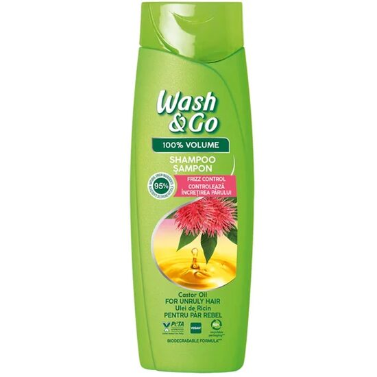 Sampon Wash&Go cu ulei de ricin 360ml
