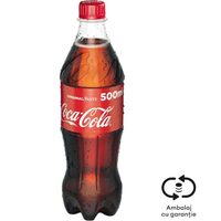 Bautura racoritoare carbogazoasa Coca-Cola 0.5, RO/SGR